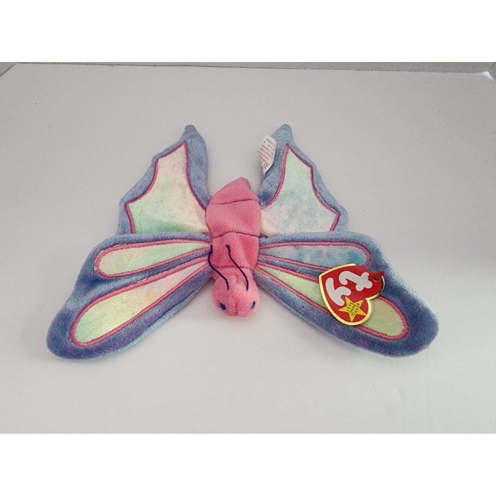 Ty Beanie Babies Flitter The Butterfly Holographic Tag